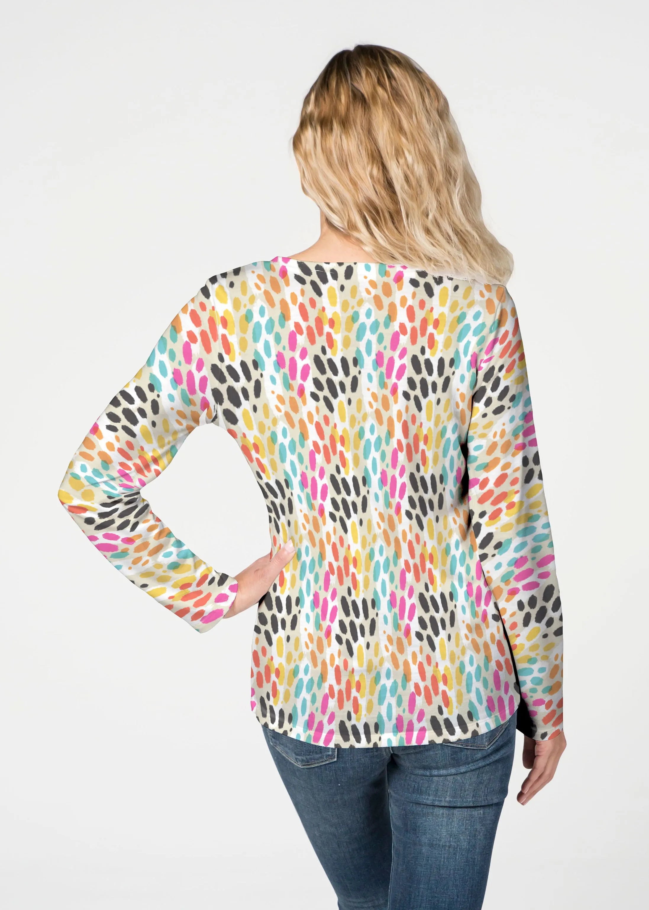 Santa Fe (14267) ~ French Terry V-neck Top