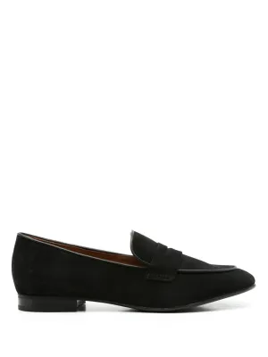 Sarah Chofakian Lauren penny-slot leather loafers