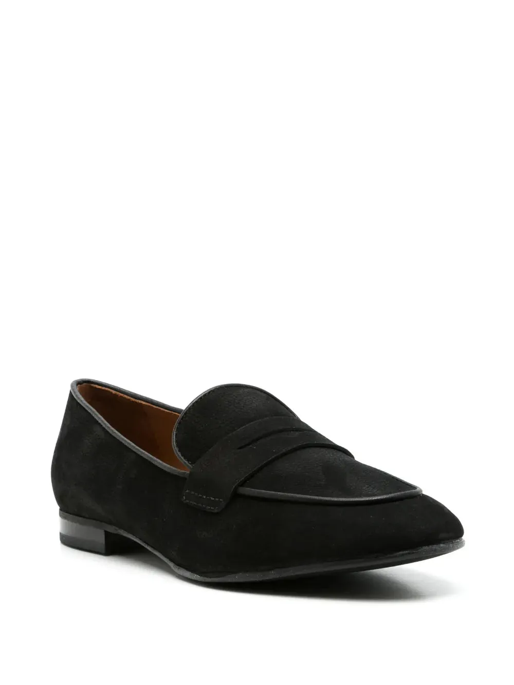 Sarah Chofakian Lauren penny-slot leather loafers