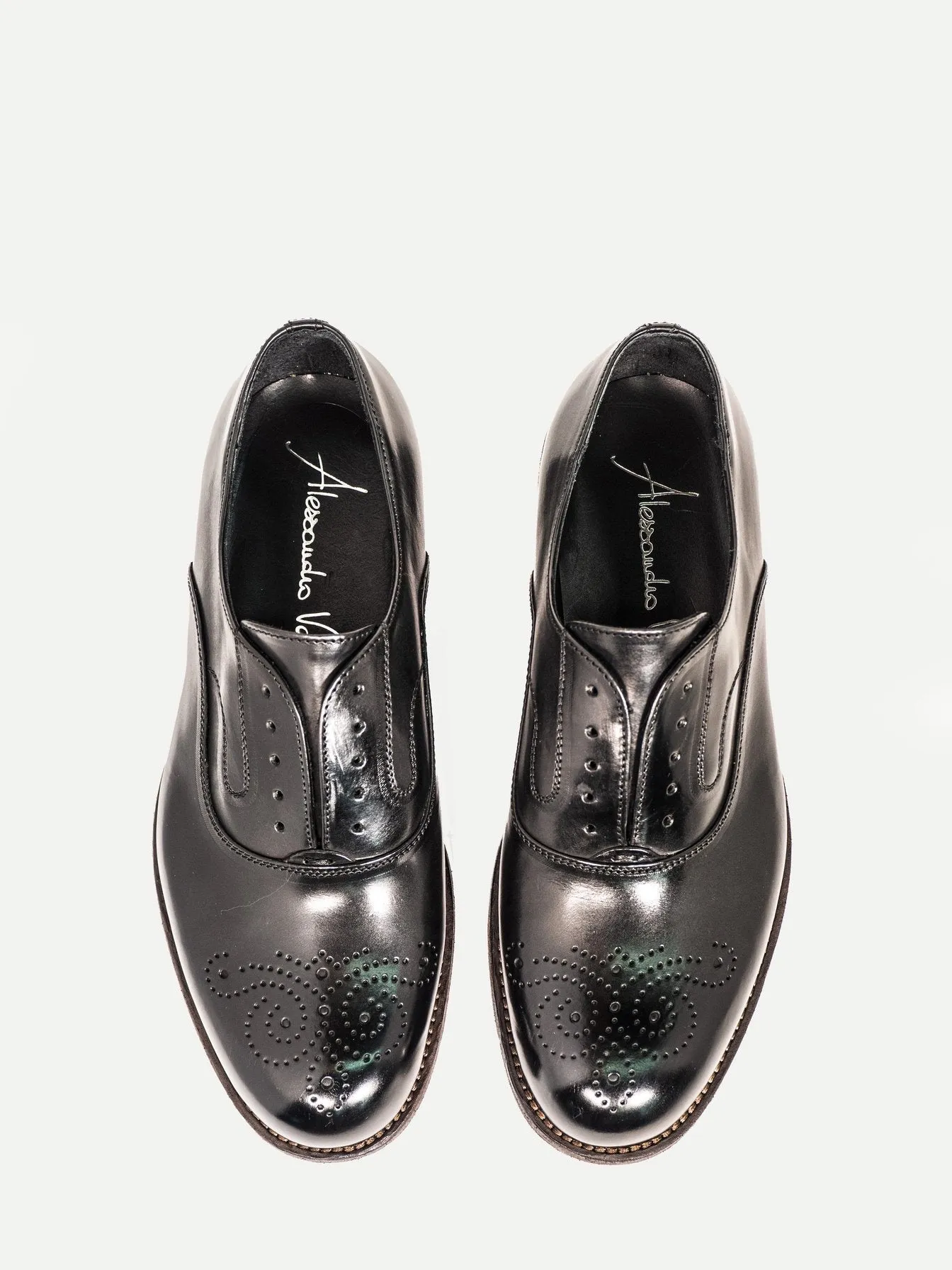 SASSARI OXFORD IN SMOOTH BLACK CALFSKIN