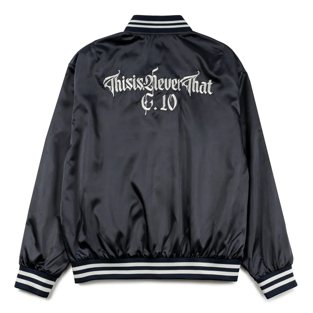 Satin Jacket | Navy