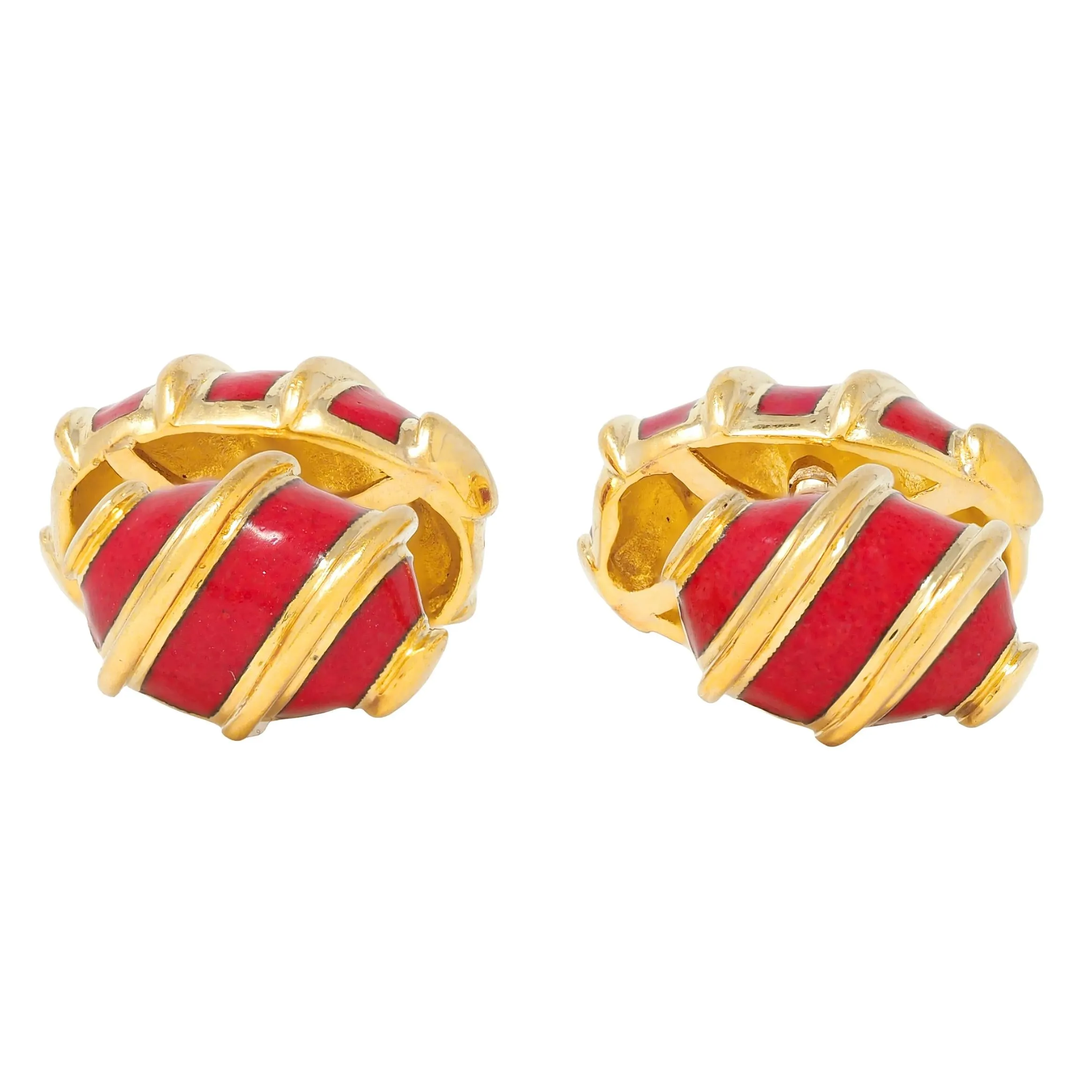 Schlumberger Tiffany & Co. 1960's Carnelian 18 Karat Yellow Gold Vintage Egg Cufflinks