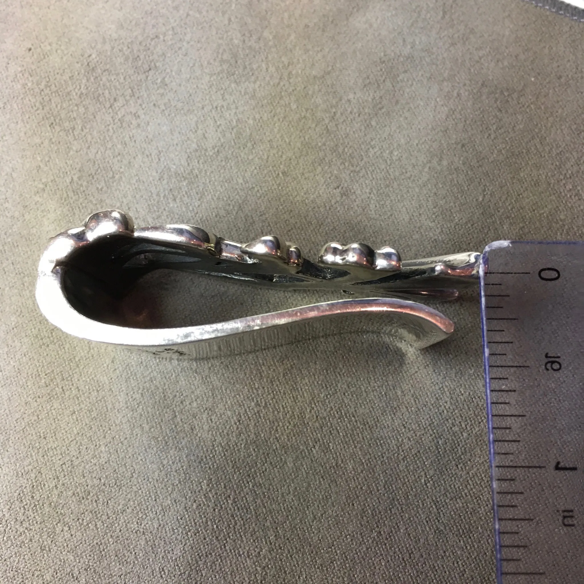 Sean Coyle Thick "Blossoming Vine" Money Clip Heavy Sterling Silver .925