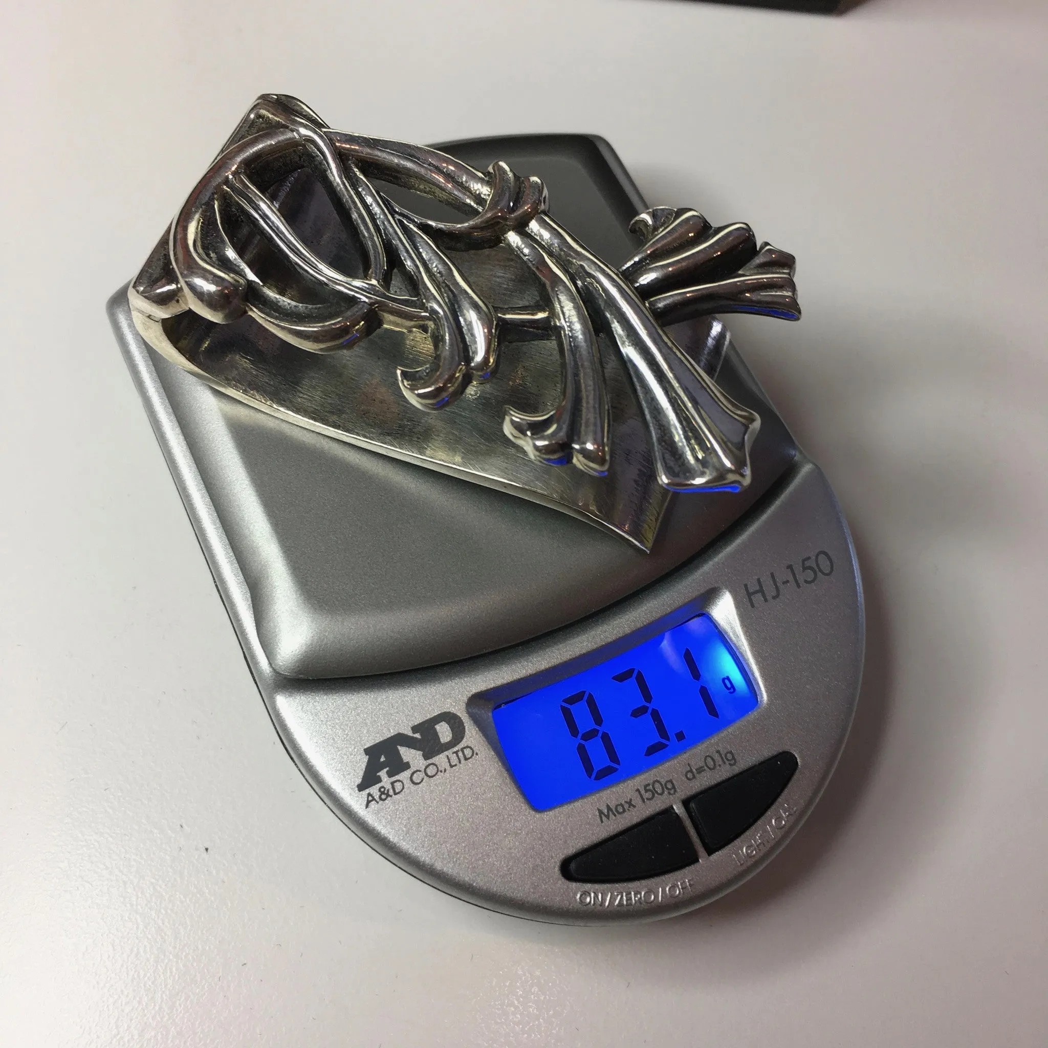 Sean Coyle Thick "Blossoming Vine" Money Clip Heavy Sterling Silver .925