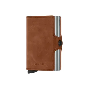 Secrid Twin Wallet Vintage Cognac-Silver