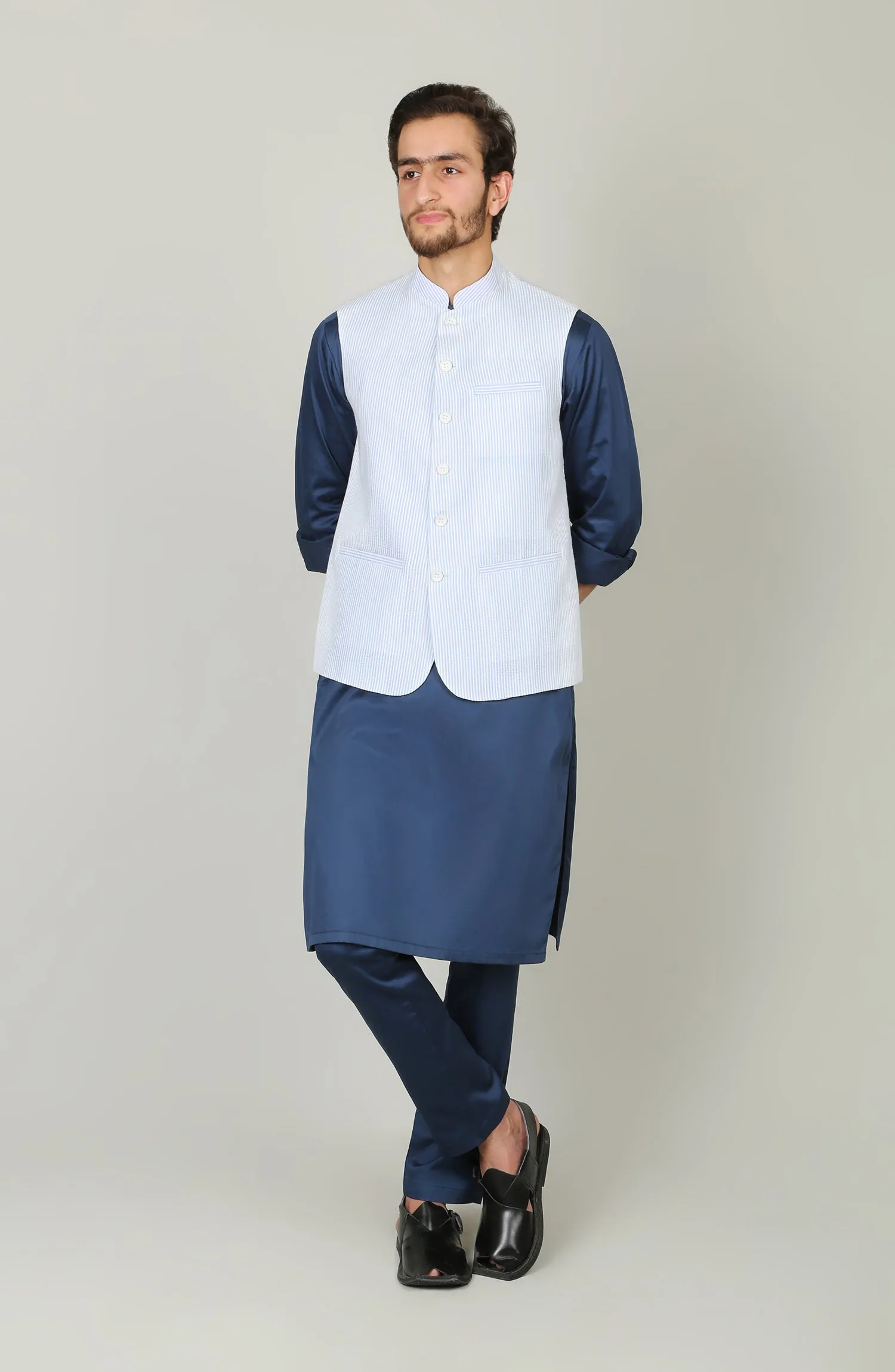 Seer Sucker Mens Waistcoat
