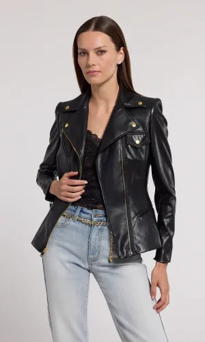 SELAH VEGAN LEATHER MOTO JACKET