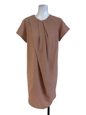 Sepia Beige Blouson Dress