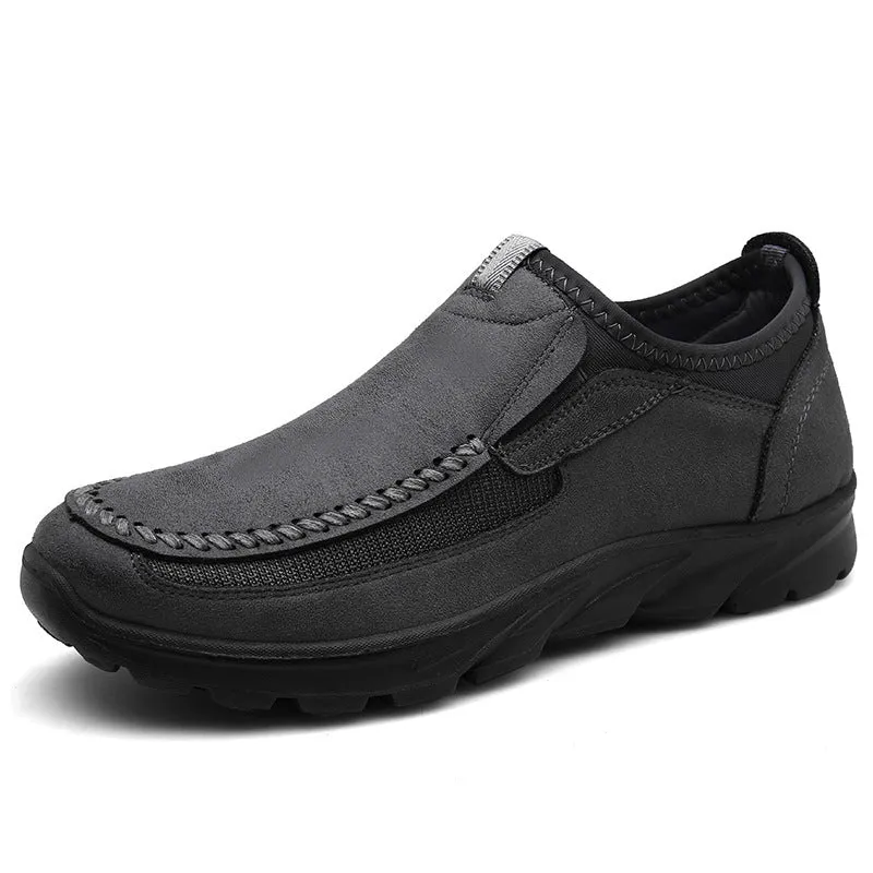 Set foot youth large men's casual leather shoes