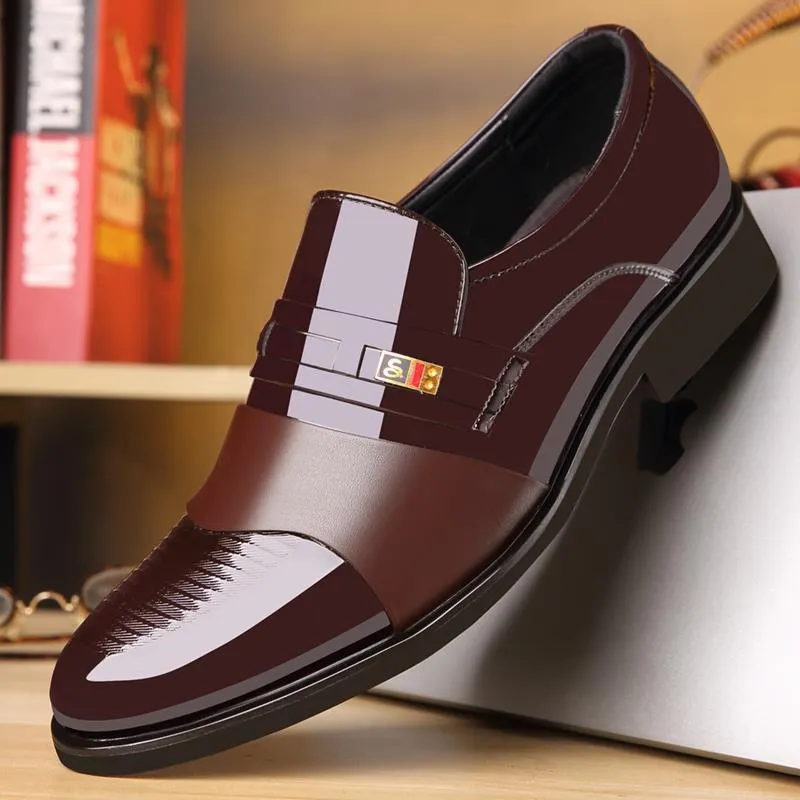 Set of Black Casual Leather Shoes - Stylish and Comfortable for Everyday Wear
