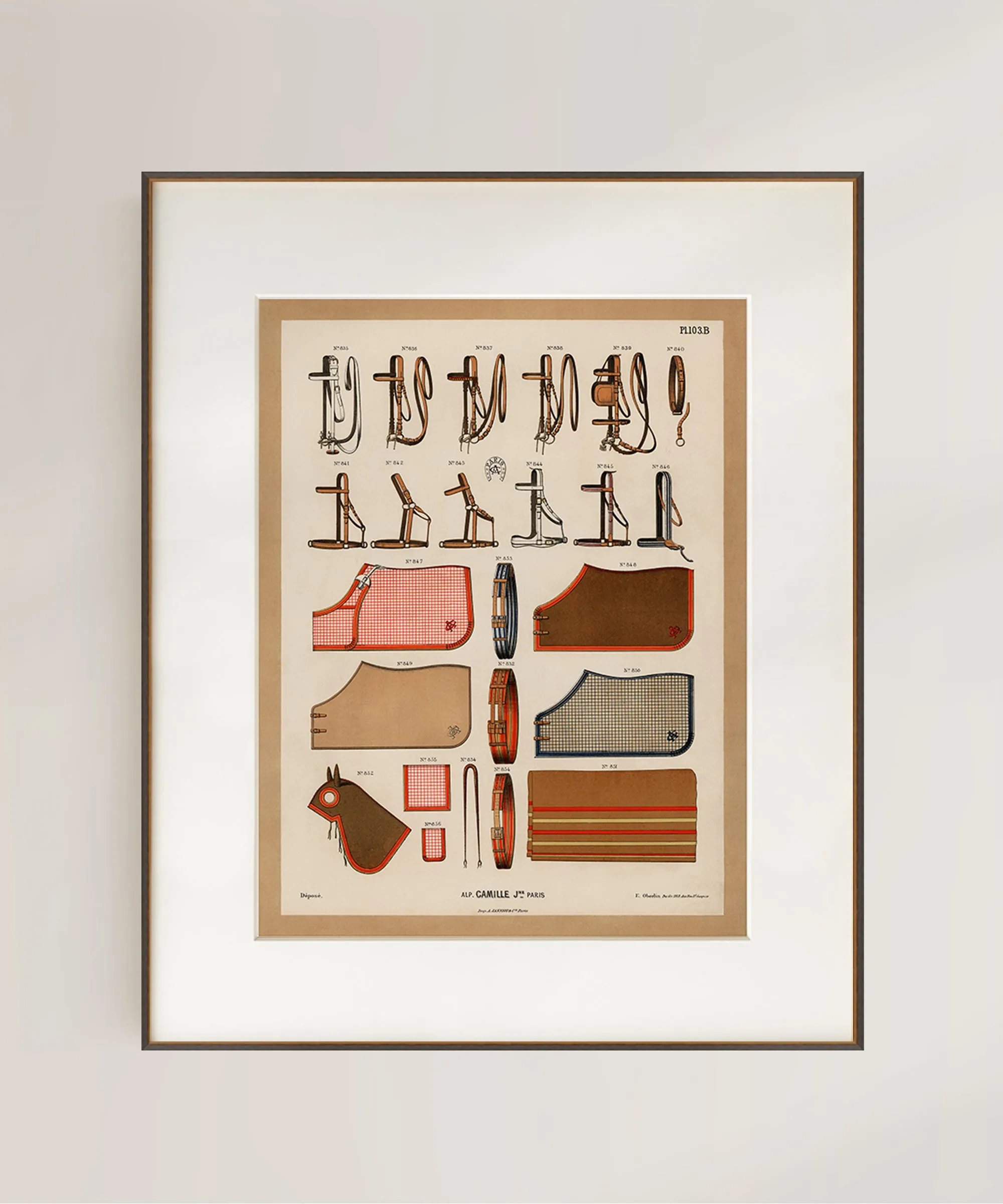 Set of Two French Saddlery Prints