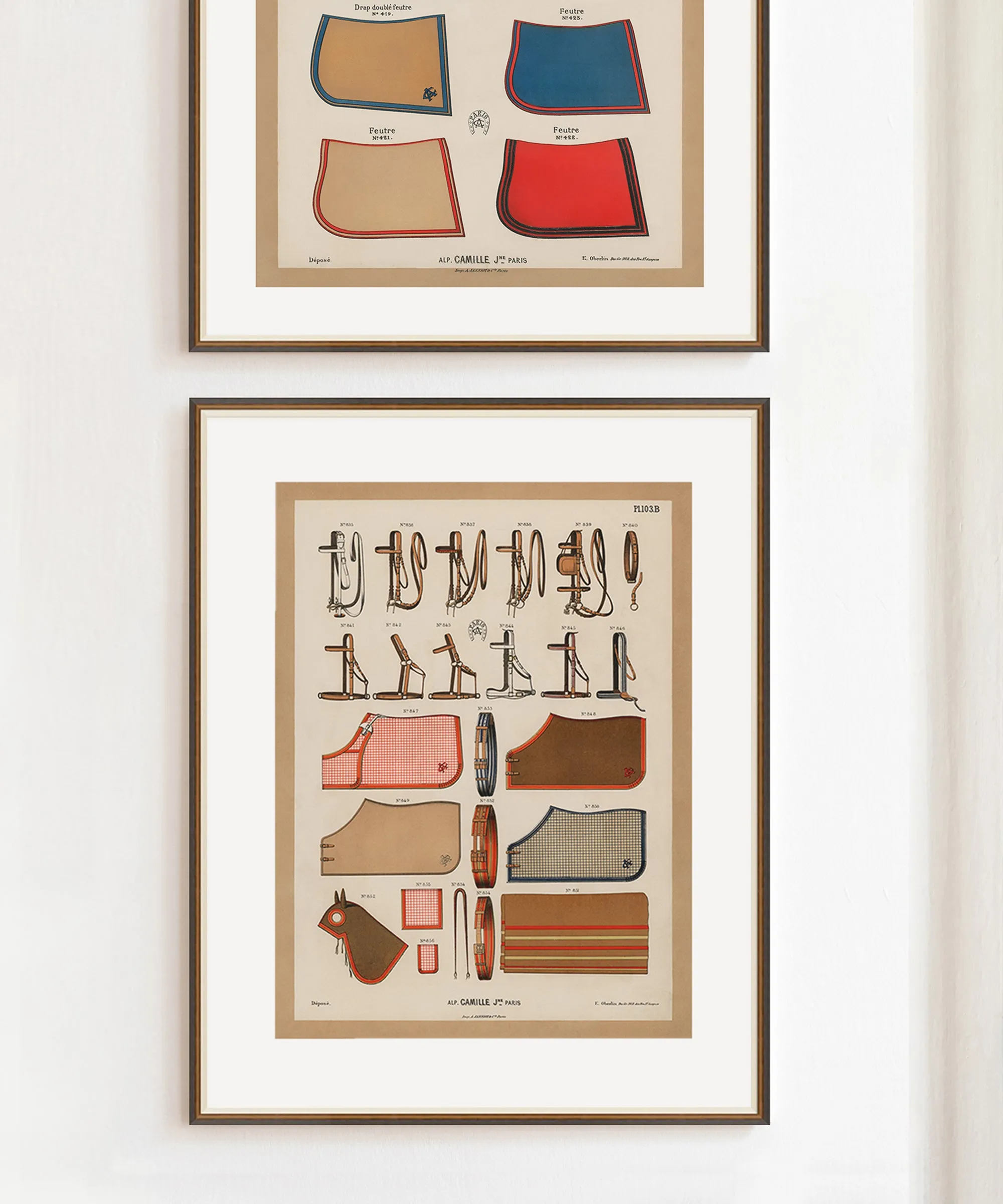 Set of Two French Saddlery Prints