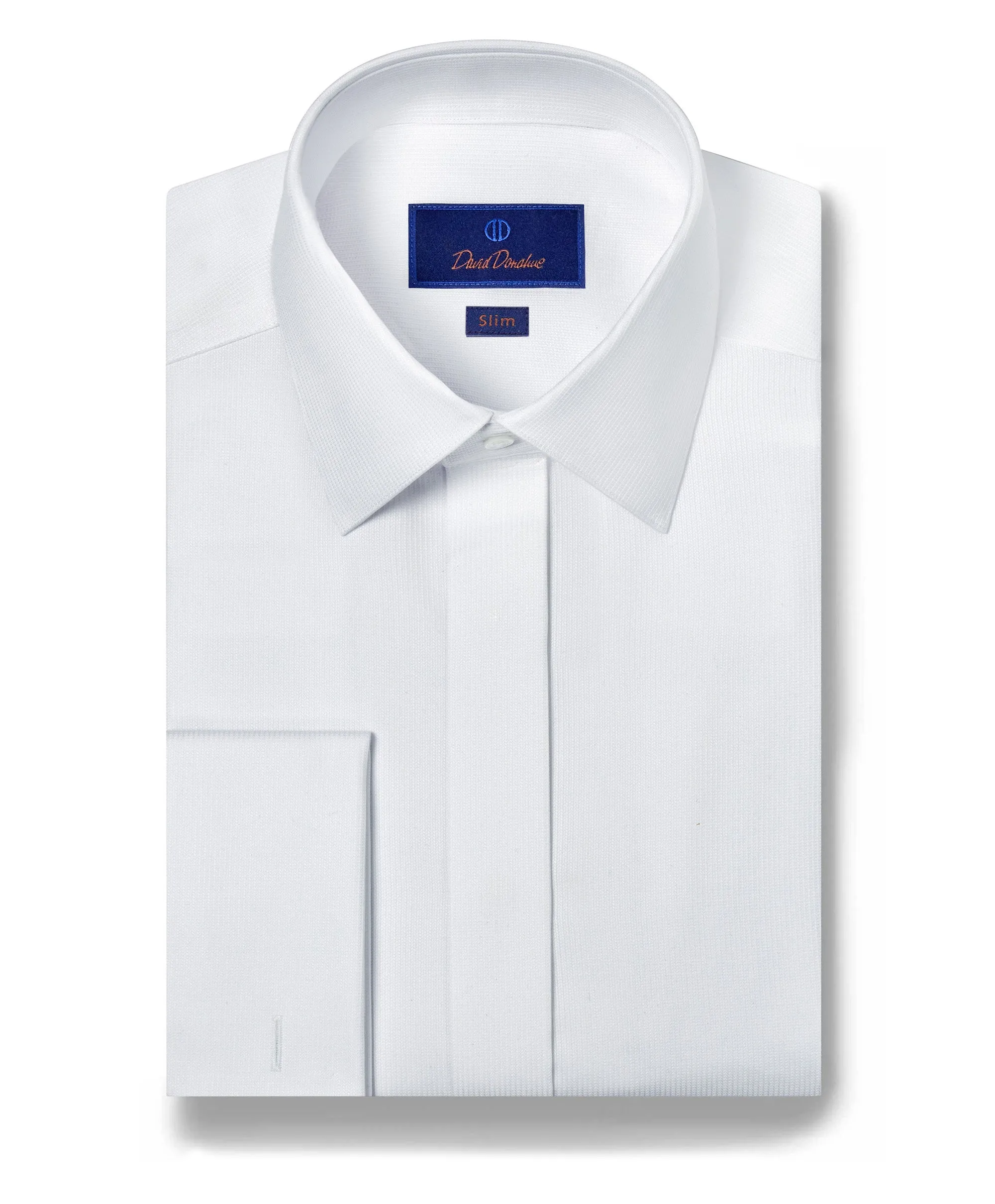 SFCP09105110 | Micro Dobby French Cuff Covered Placket Formal Shirt