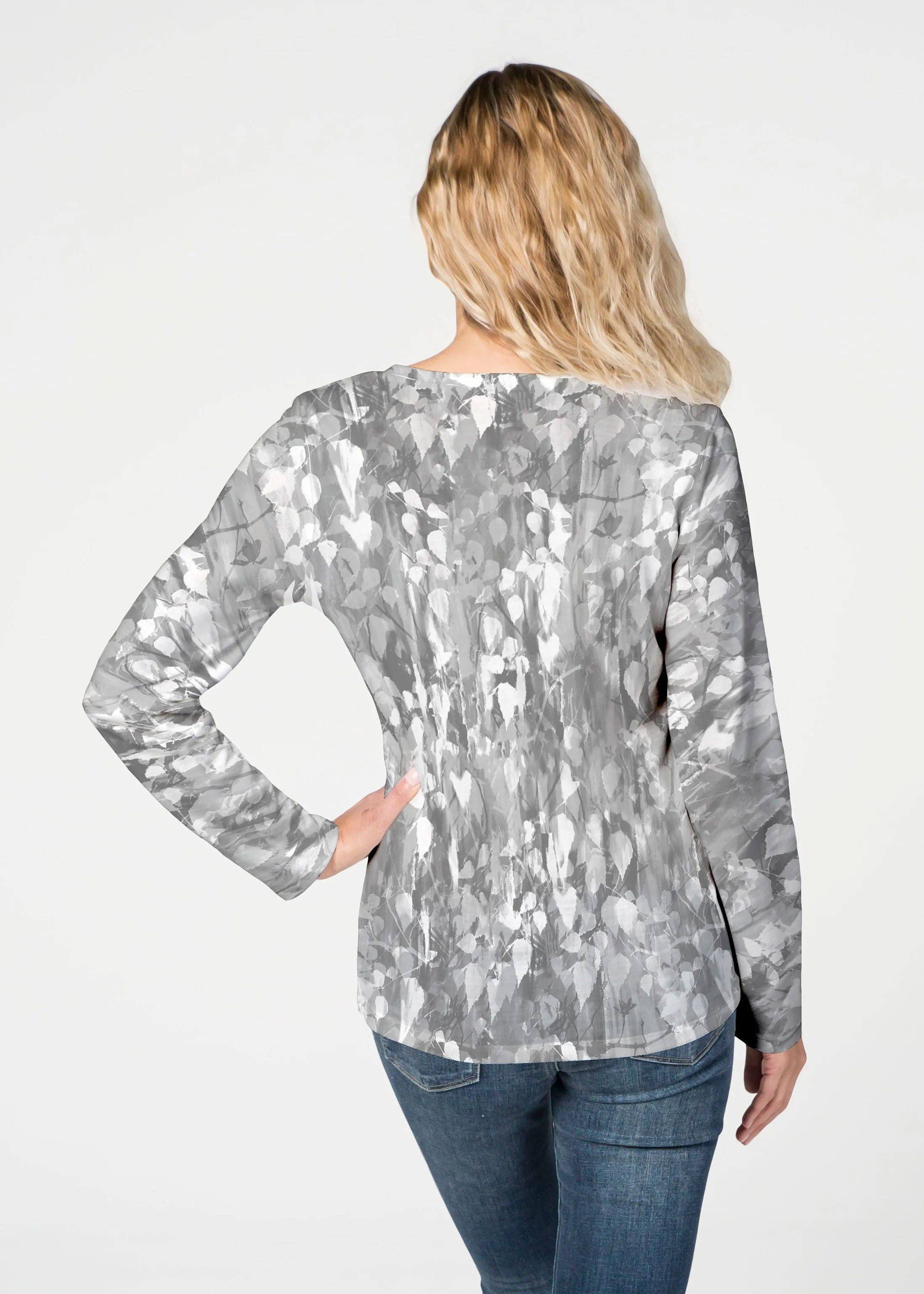 Shadow (7869) ~ French Terry V-neck Top