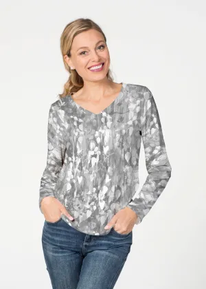 Shadow (7869) ~ French Terry V-neck Top
