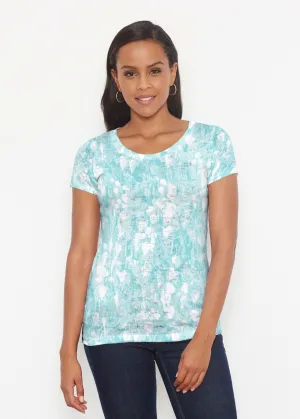 Shadow Aqua (7914) ~ Short Sleeve Scoop Shirt