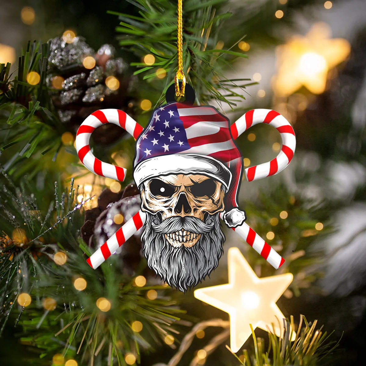 Shaped Ornament  Skull Candy American DT69-1133