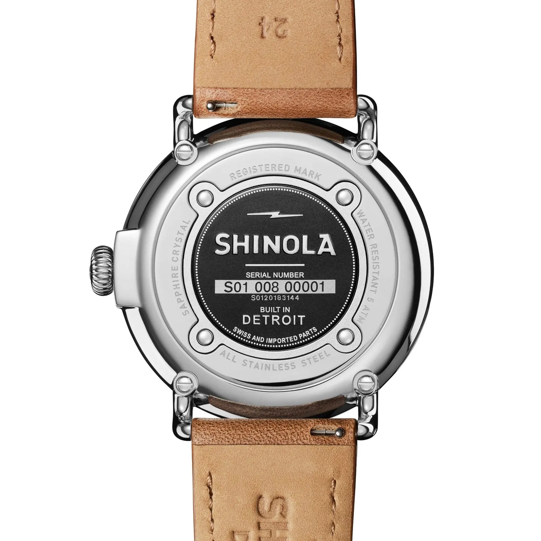 Shinola The Runwell 47mm Light Blue Brown S0120183144