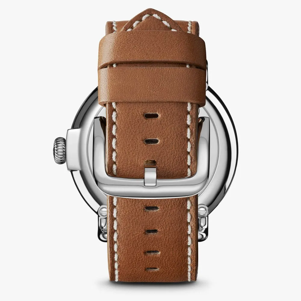 Shinola The Runwell White Dial Tan Leather Men's Watch S0110000010