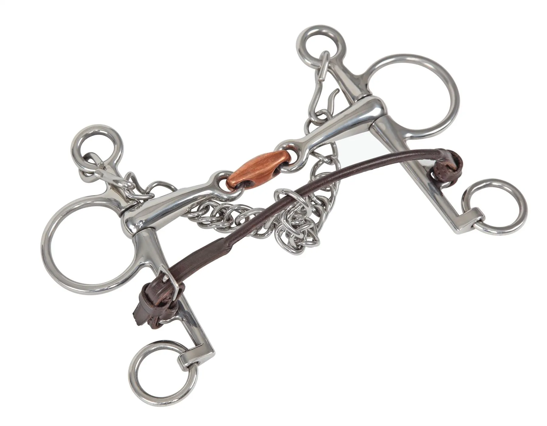 Shires Blenheim Rolled Leather Lip Strap