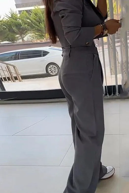 Short Jacket Casual Suit Pant