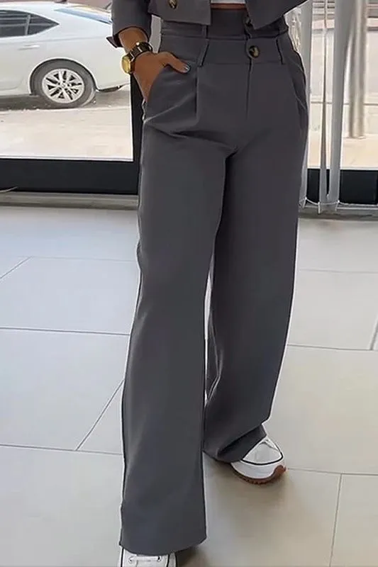 Short Jacket Casual Suit Pant