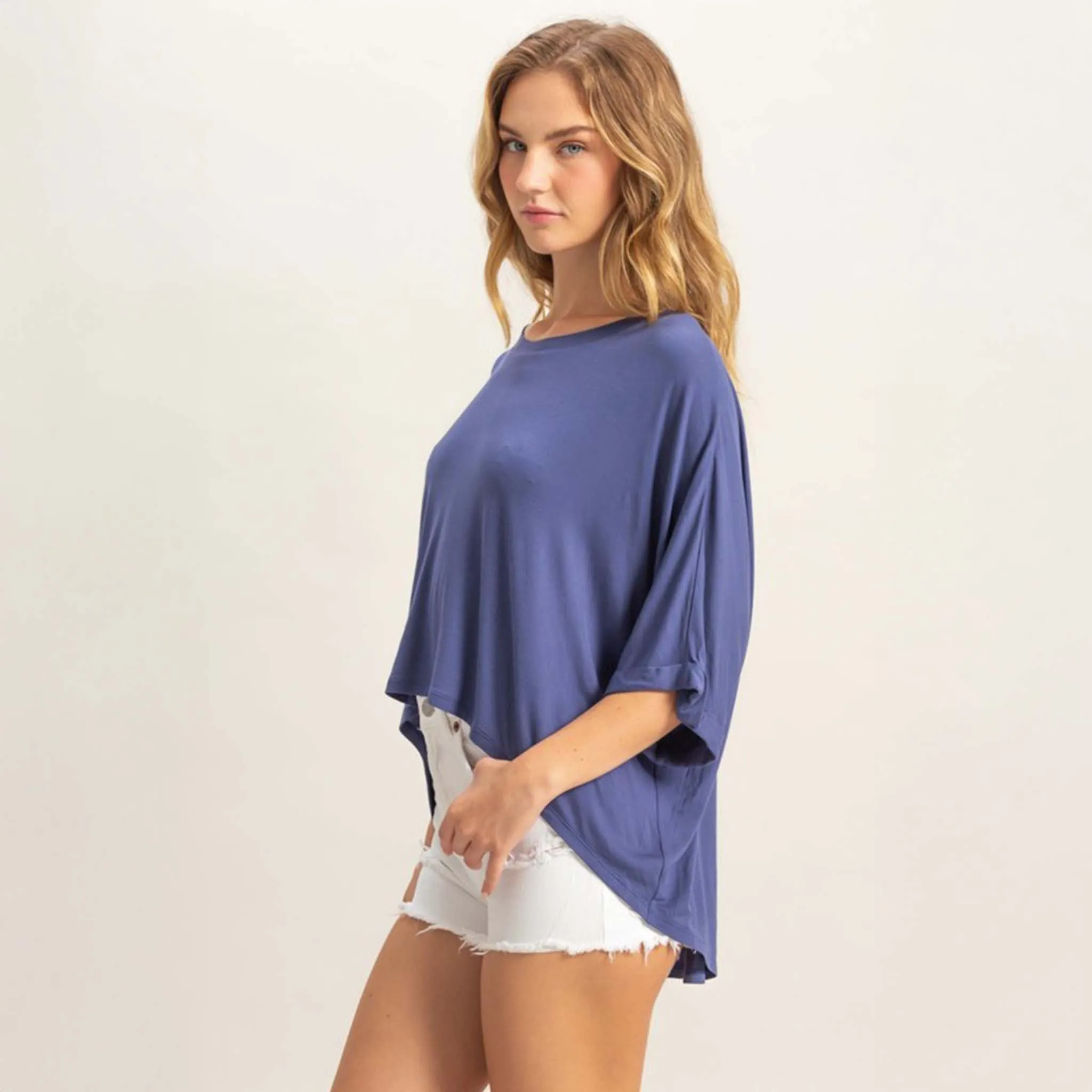 Short Sleeve High Low Comfort Tee
