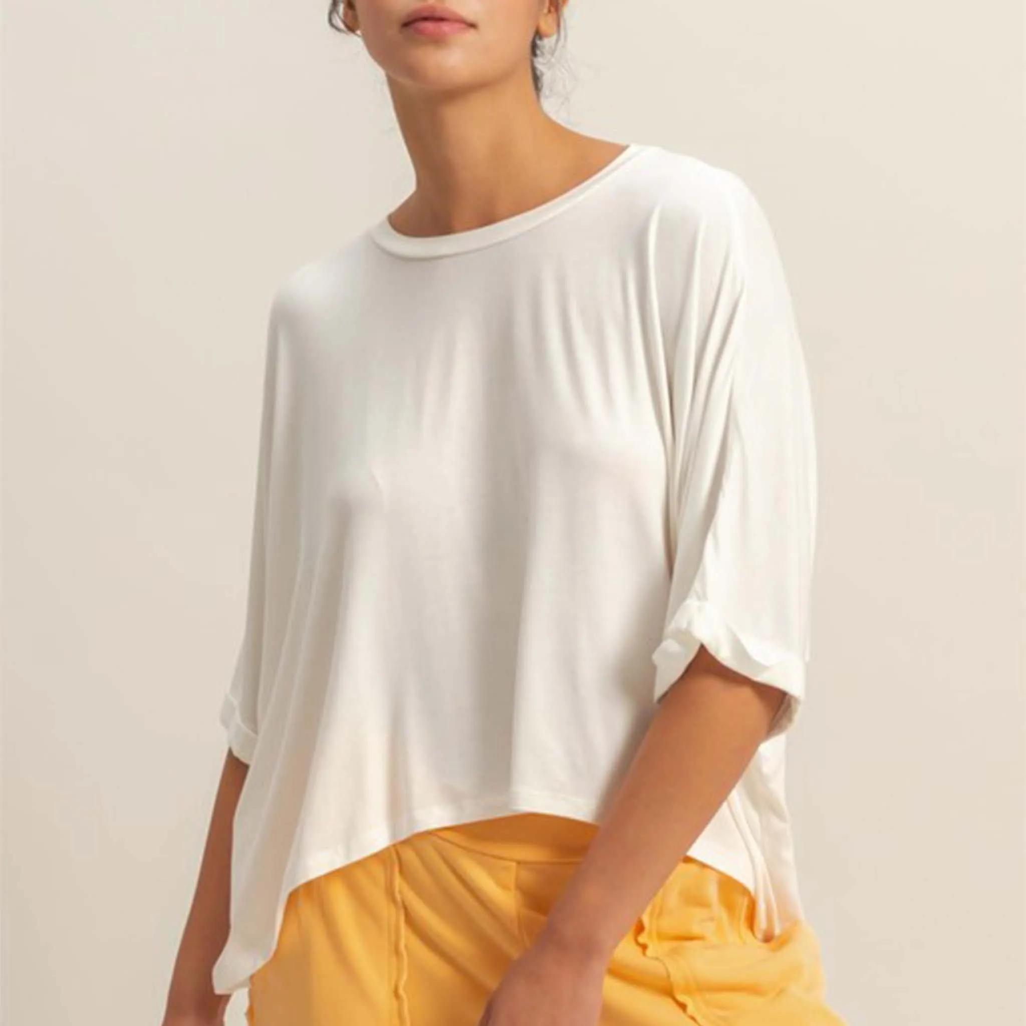 Short Sleeve High Low Comfort Tee