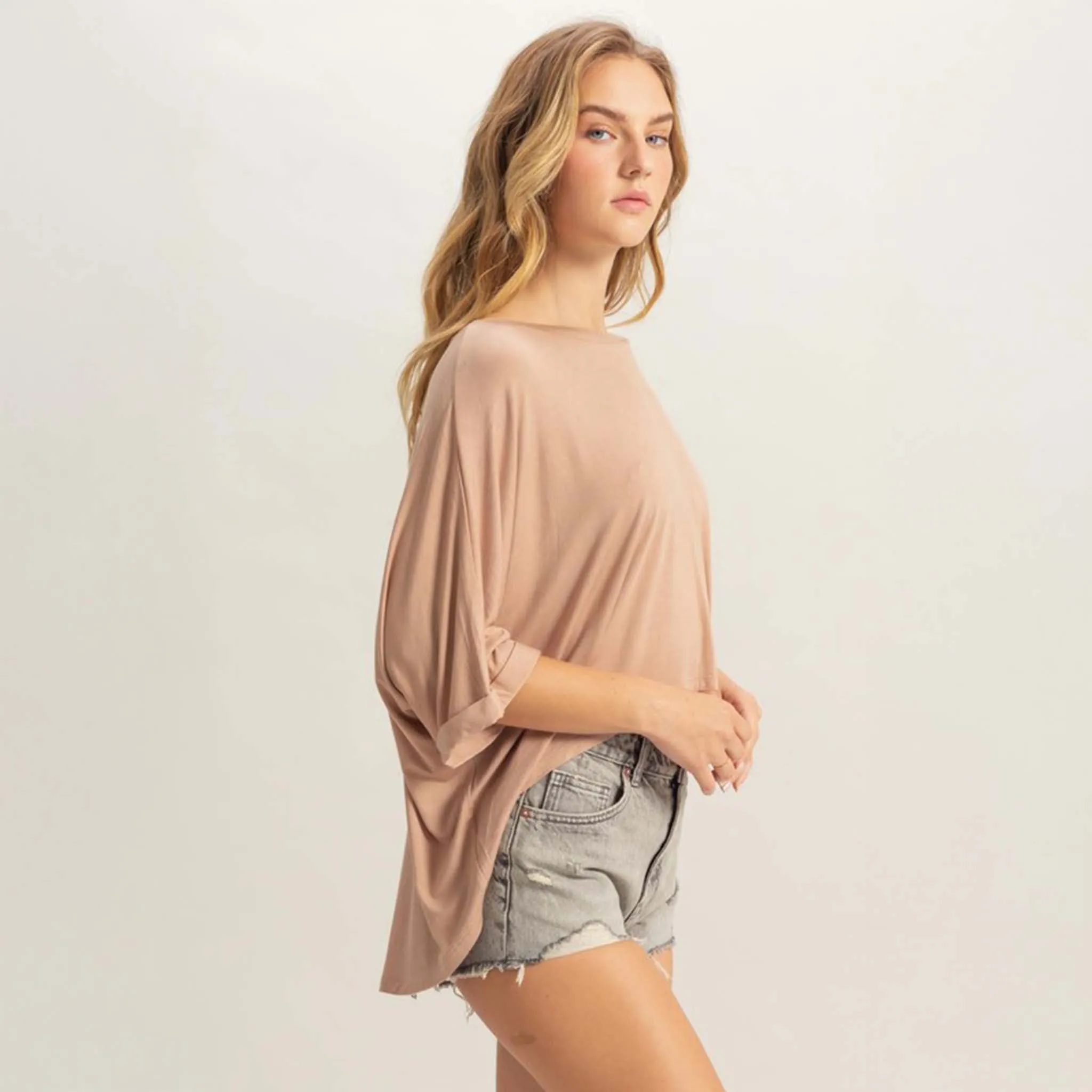Short Sleeve High Low Comfort Tee