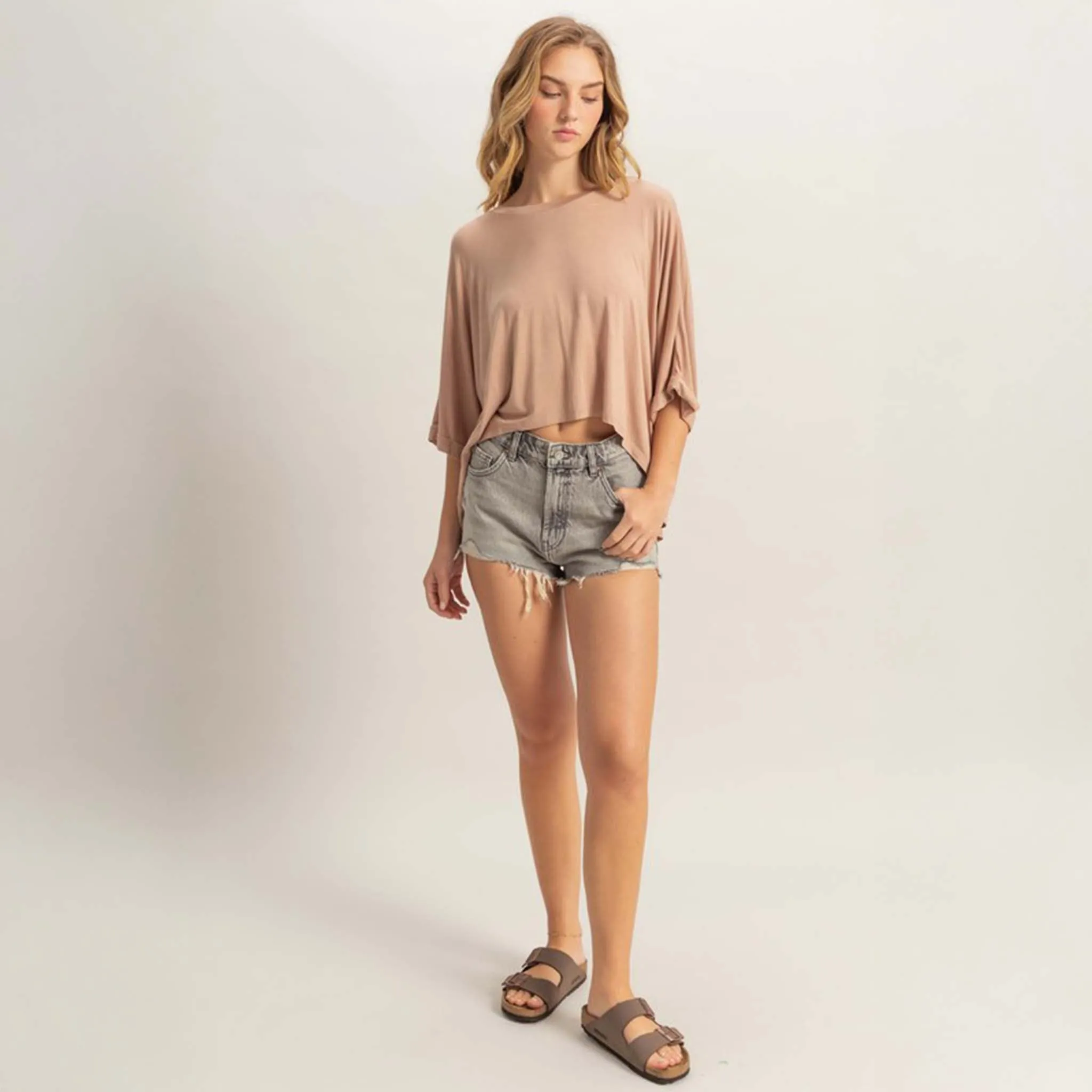 Short Sleeve High Low Comfort Tee