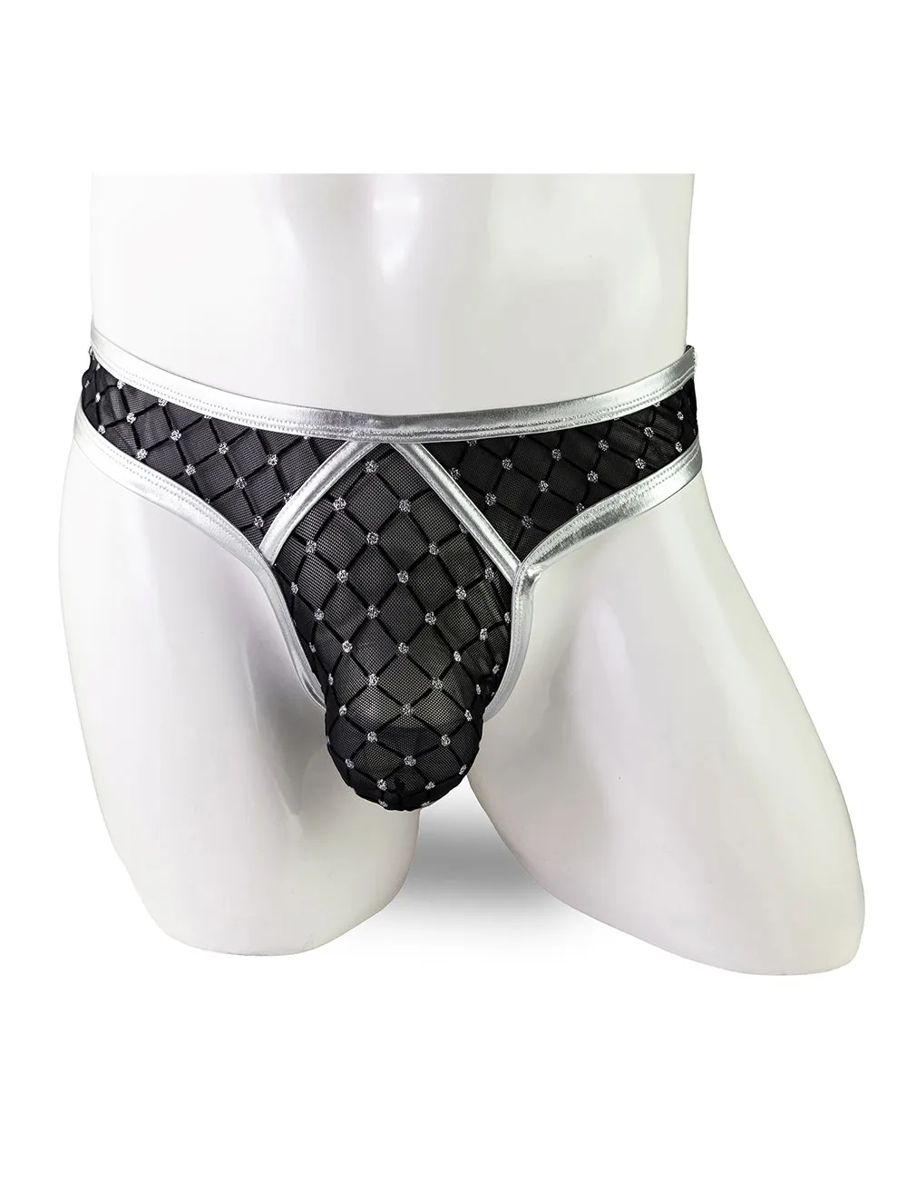 Silver & Gold  Sexy Leather Underwear for Man