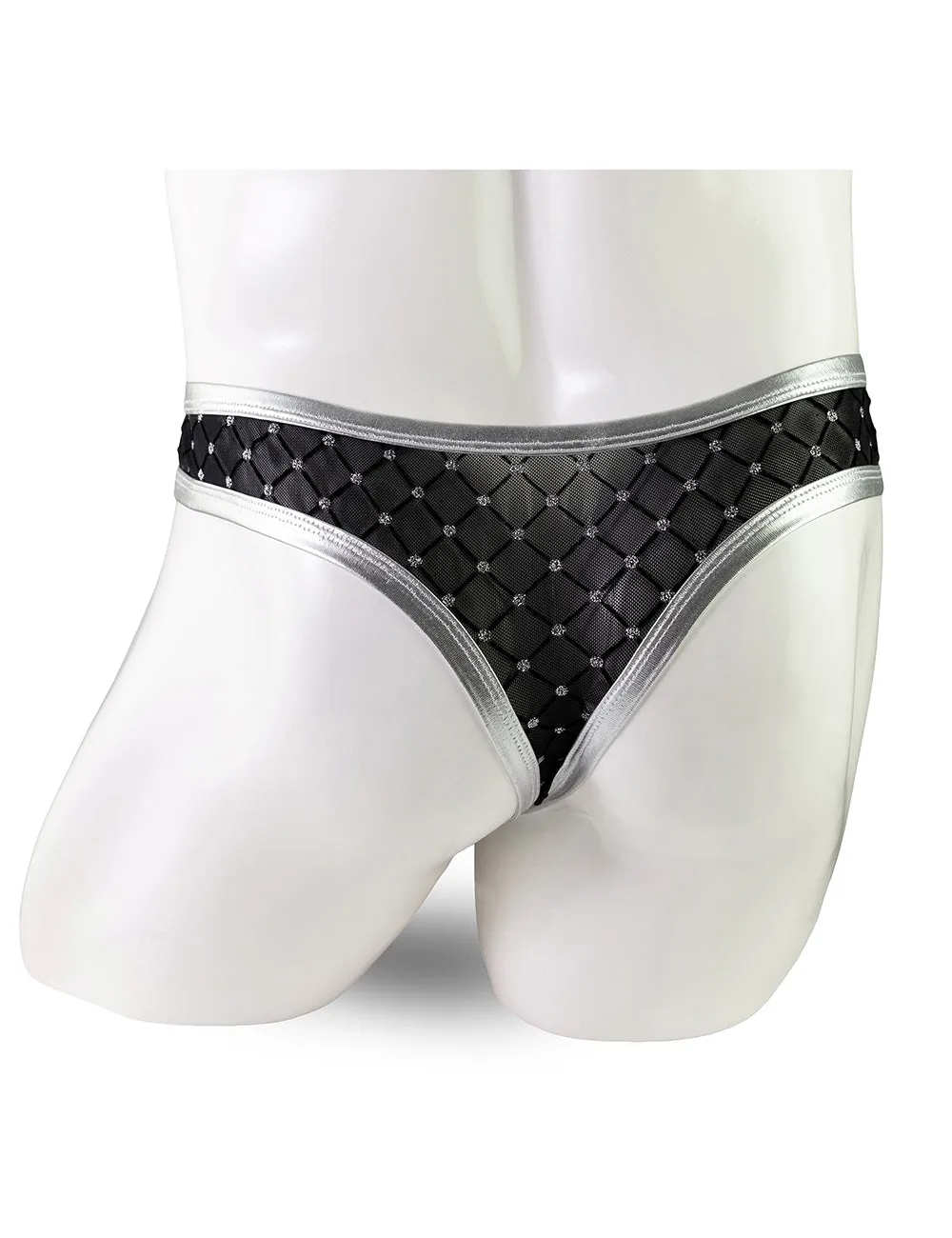 Silver & Gold  Sexy Leather Underwear for Man