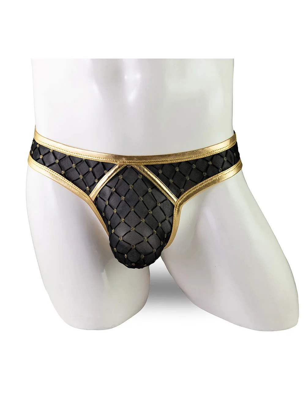 Silver & Gold  Sexy Leather Underwear for Man