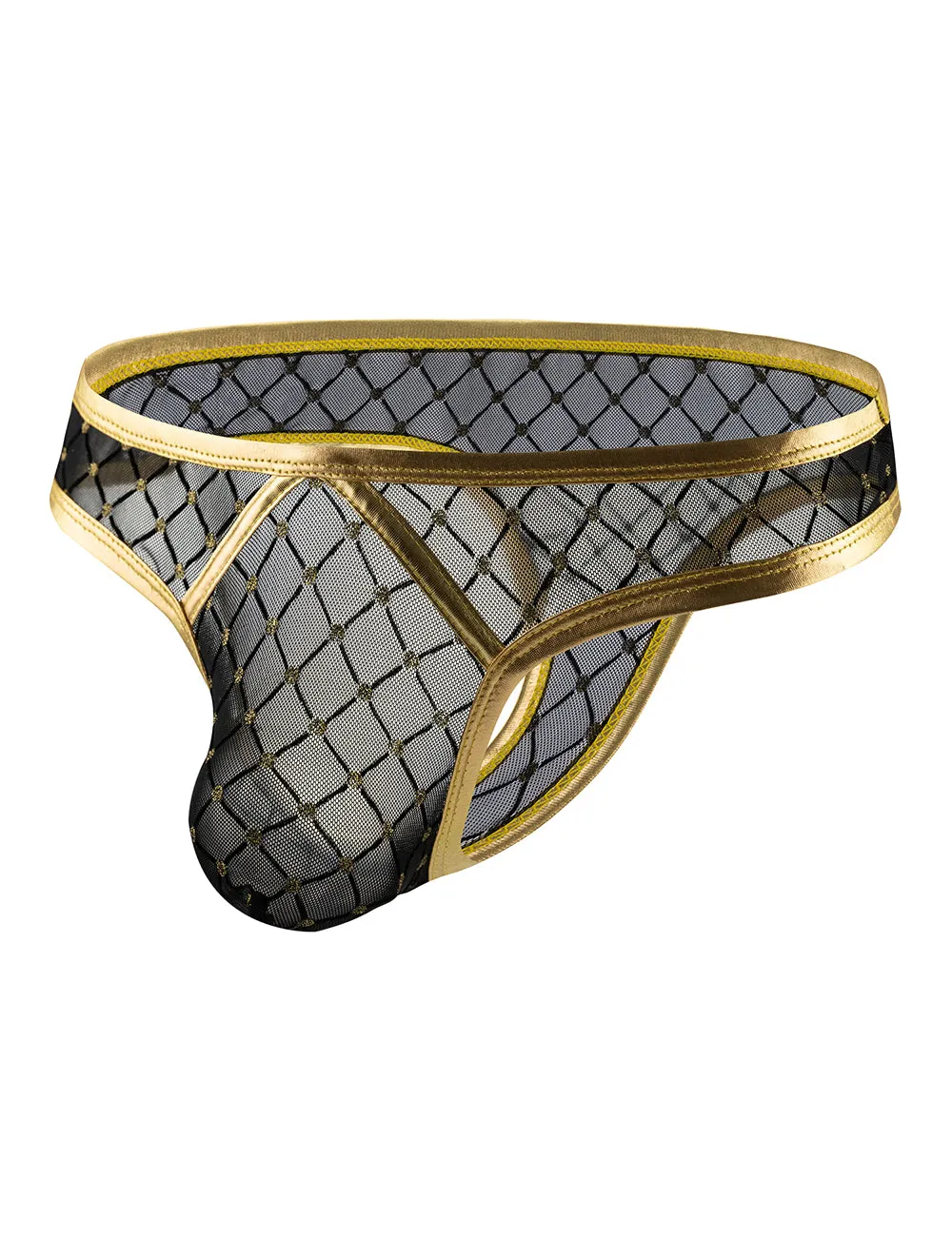 Silver & Gold  Sexy Leather Underwear for Man