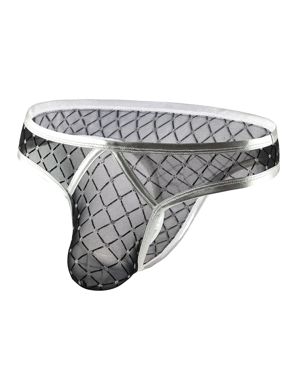 Silver & Gold  Sexy Leather Underwear for Man