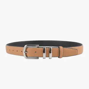 Silver Crown Leather Belts