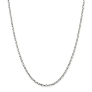 Silver Polished 3.00-mm Fancy Rolo Chain