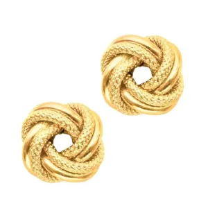 Sincerely Springer's 14k Yellow Gold Love Knot Earrings