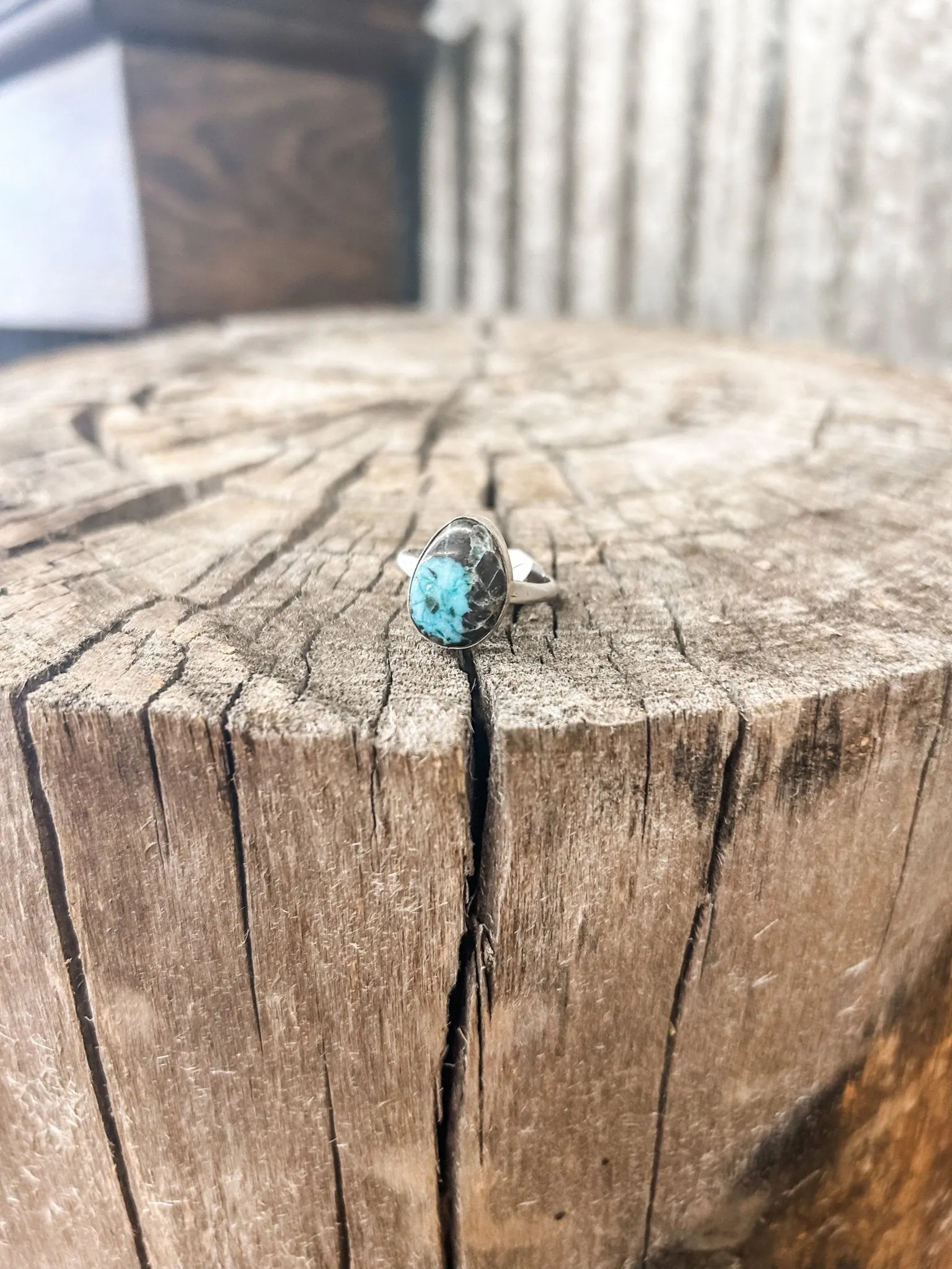 Single Stone Turquoise Ring