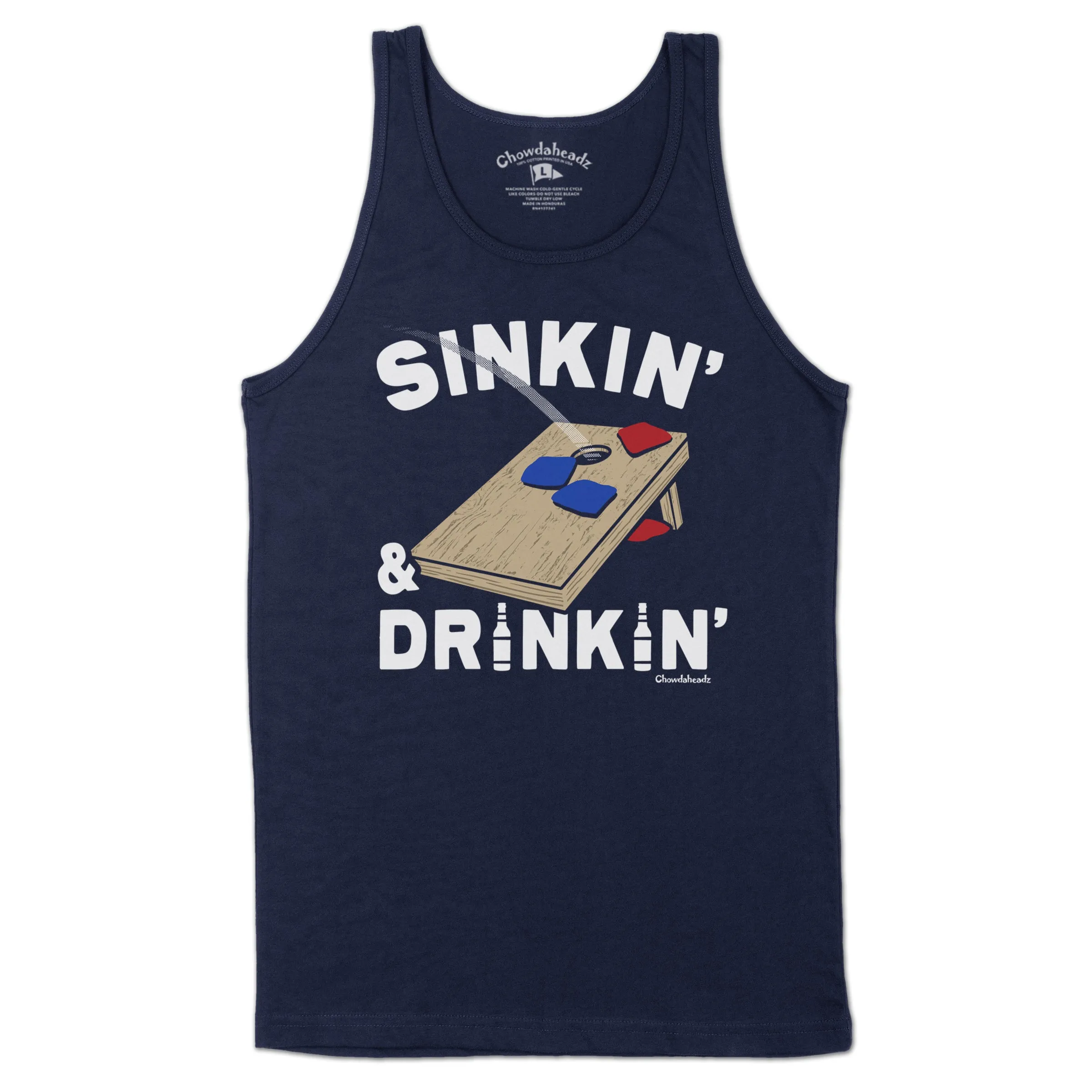 Sinkin' & Drinkin' Cornhole Men's Tank Top