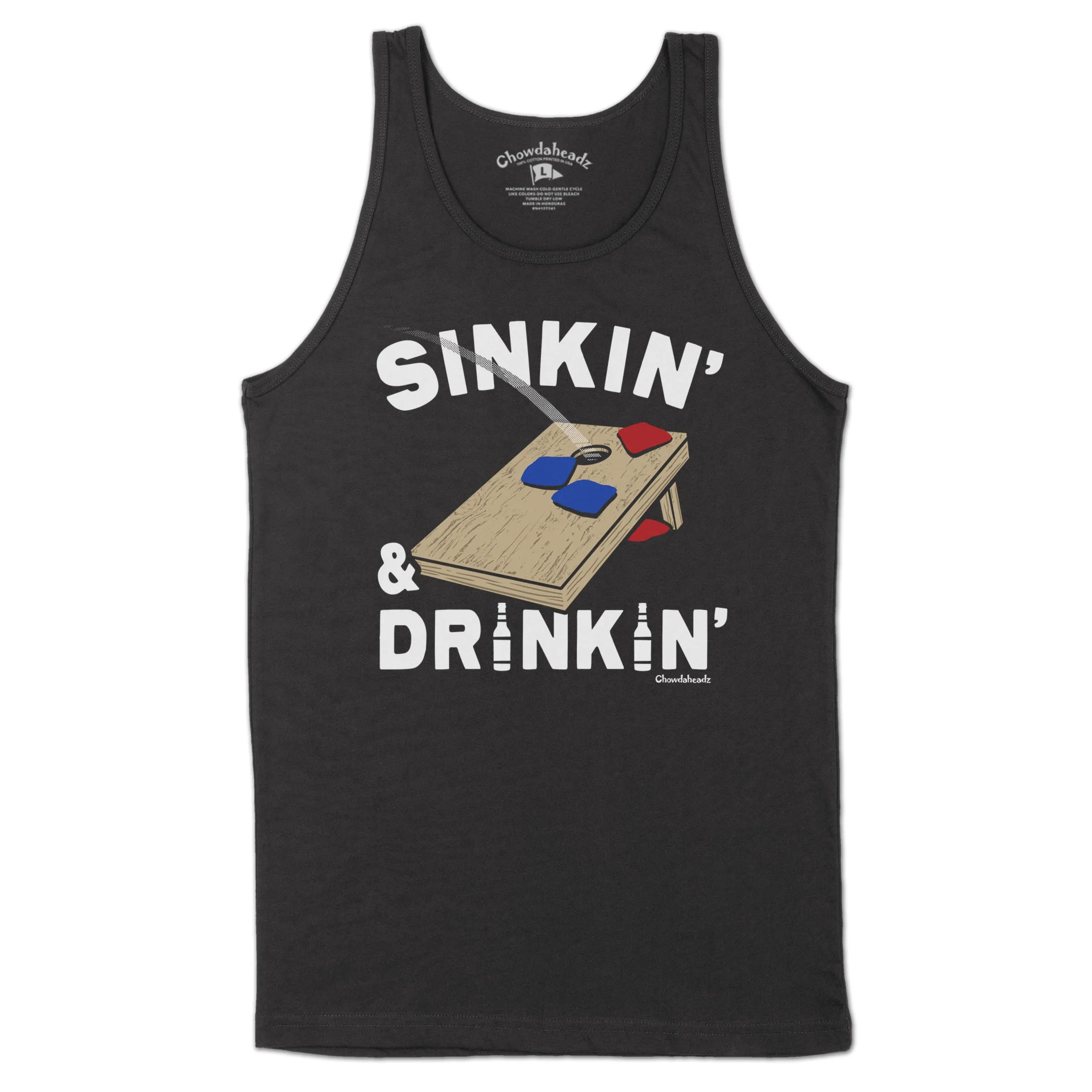 Sinkin' & Drinkin' Cornhole Men's Tank Top