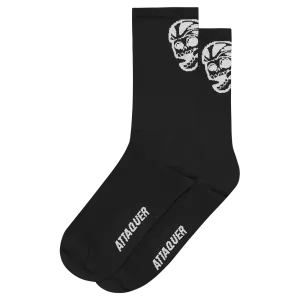 Skull Logo Socks Black