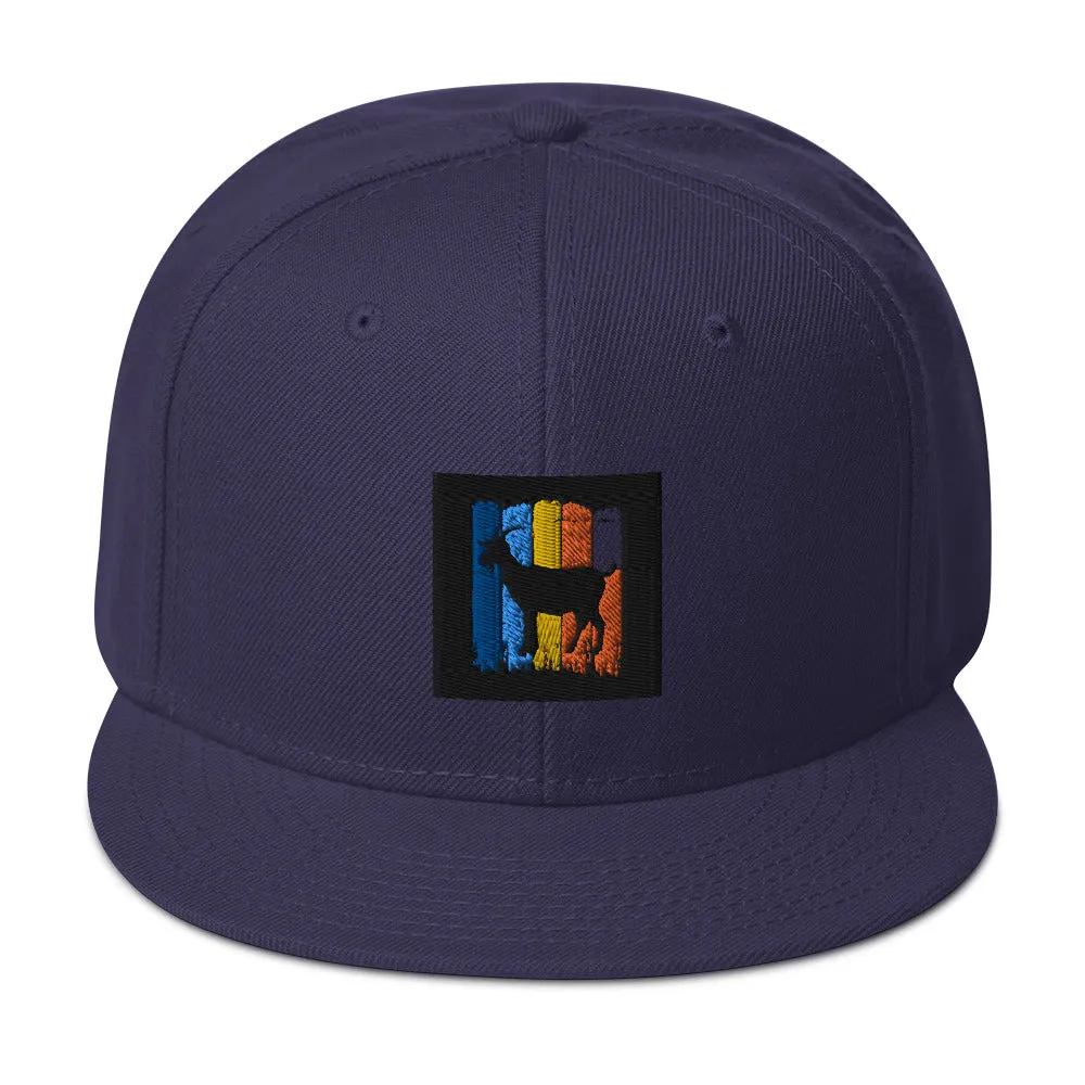 Snapback Hat Retro Goat- Comfortable & Stylish Hat
