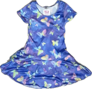 Social Butterfly- S/S Ruffle Dress, Luna Moth