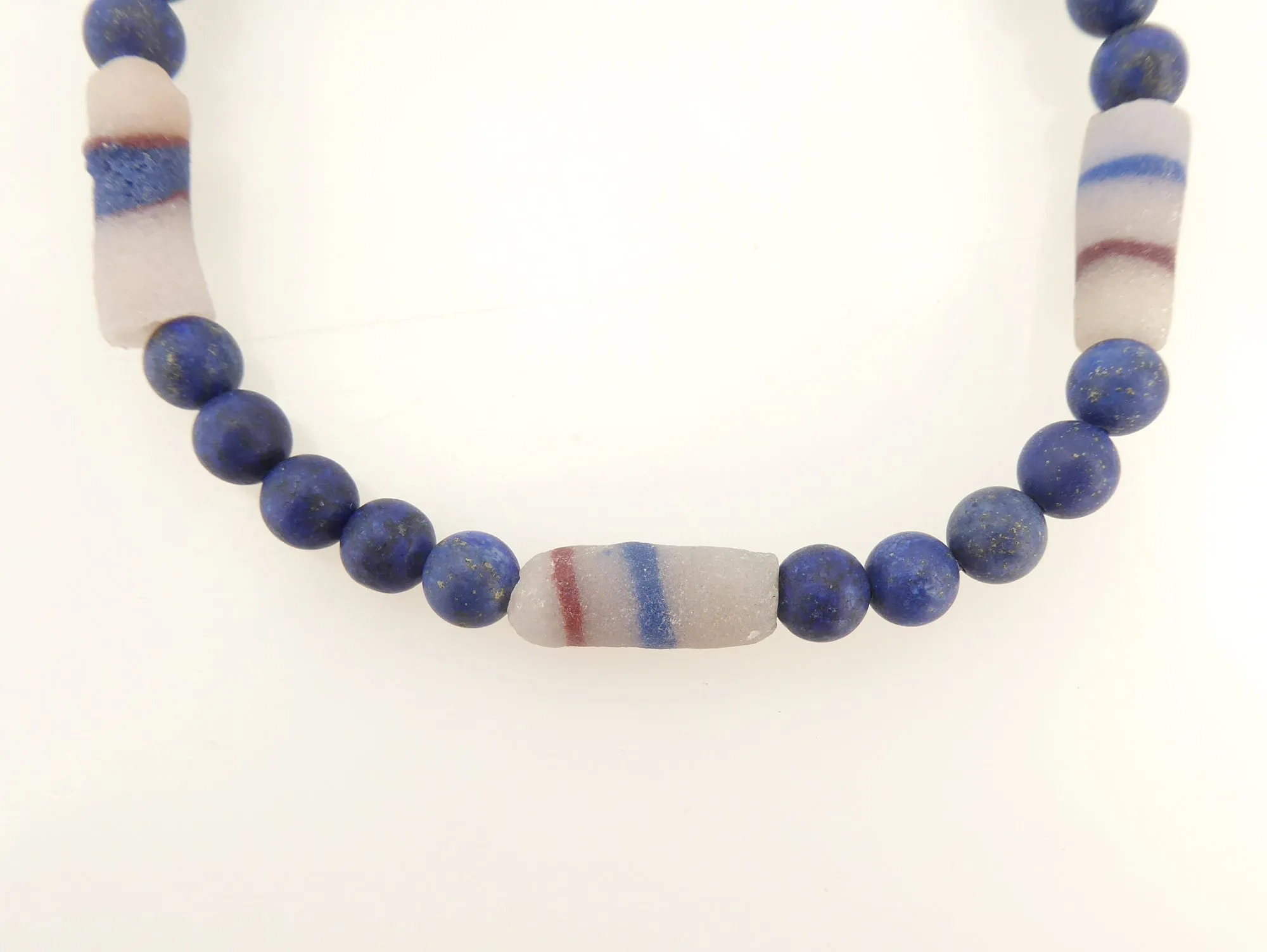 Sodalite and lapis lazuli bracelet set