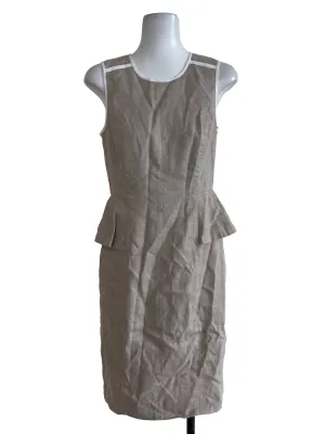 Soft Khaki Plain Dress