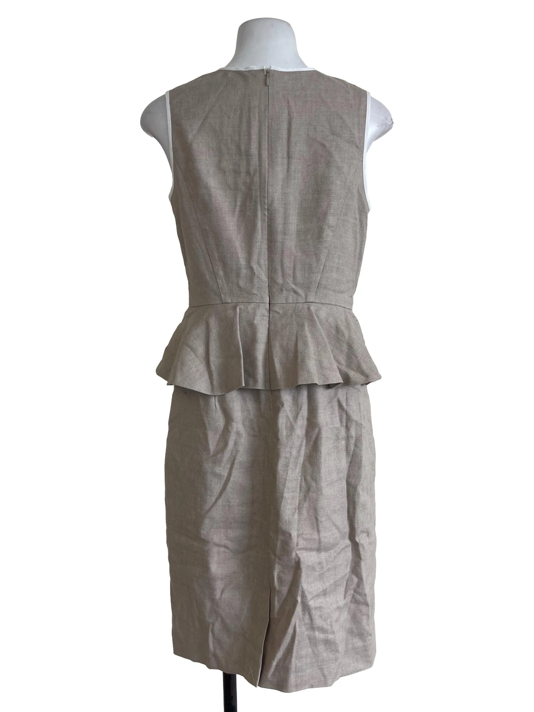 Soft Khaki Plain Dress