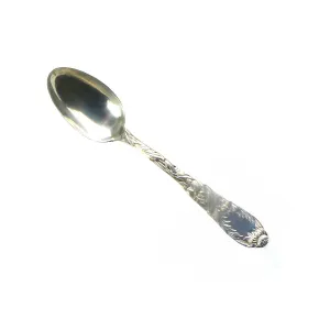 SOLD  American Tiffany Sterling Silver Chrysanthemum Pattern, Set of 11 Teaspoons