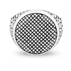 Spider Eye Shaped Fine Sterling Silver Ring for Men