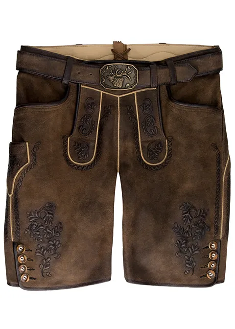 Spieth & Wensky Men's Lederhosen "Efisio" brown (closeout) size 58